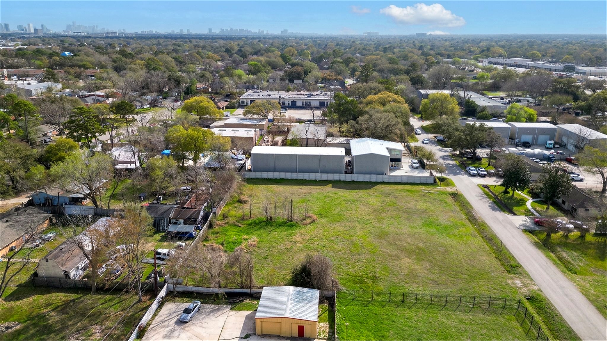 Aerial view of Site 2 at 5814-5902 Cypress Street